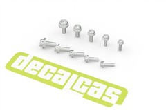 Decalcas Detail-Up Hex Flange Bolts Drilled for Safety Wire 5 Sizes # DCL-PAR156