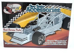 Wes’s Model Car Corner 1/25 Asphalt Modified Chrome Accessory Kit – NIB Sealed