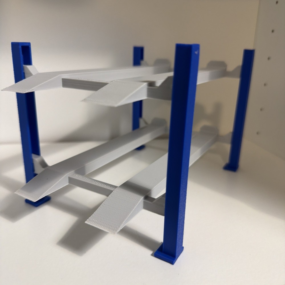 4 post 2 Level model car lift 1:24 1:25 scale KIT Assembly required. Paintable!