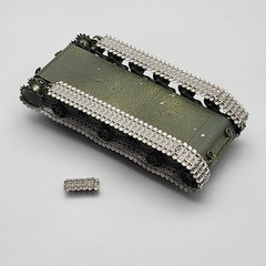 HobbyBoss 1/48 Russian KV Big Turret Tank Parts Lower Hull Started