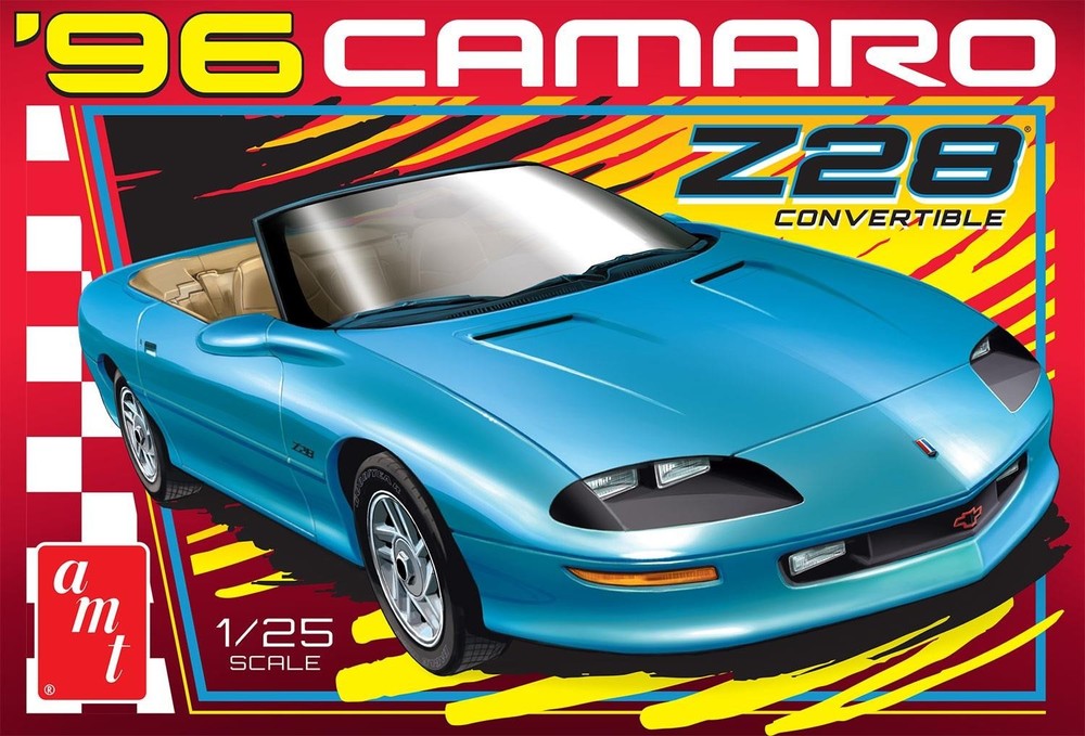 New AMT 1:25 Scale 1996 Chevy Camaro Z28 Convertible Model Kit AMT1495