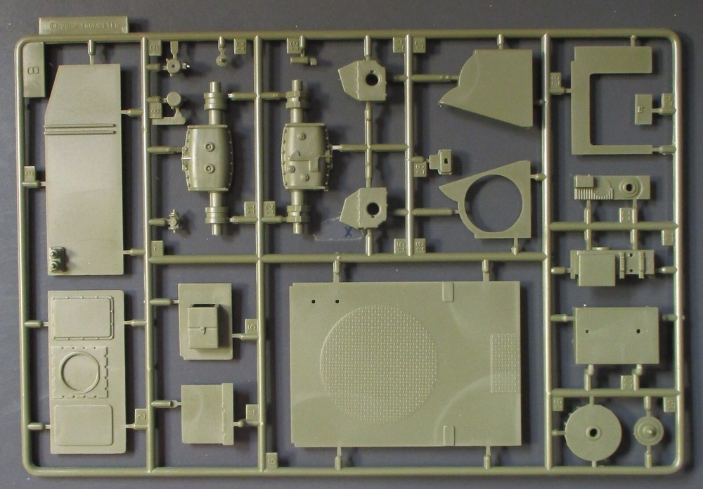 Trumpeter 1/35th Scale Chinese 120mm Type 89 – Parts Tree B from Kit No. 00306