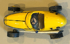 Vintage Custom Built Wood Midget Racer Model Indy 500 Marx Slush Race Stock Car