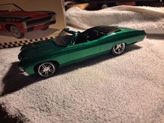 AMT 1967 Chevrolet SS 427 Convertible 1:25 Pre-Built Custom Green/Black