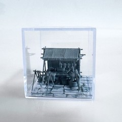 Yao’s Studio LYTS047 1/72 Ancient Bazaar Miniature Display Box Of A Meat Stall