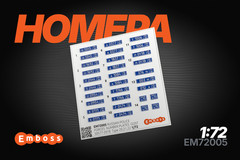 1:72 3D License Plates for scale model Modern Police Vehicles