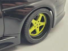 Stern face 2 19inch rims for 1/24 and 1/25 model cars, set of 4