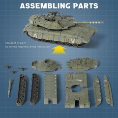 1/72 Scale Merkava Military Tank Quick Build Model Israel States Armored Vehi…