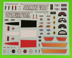 Decal Sheet 1967 Corvette Streaker Vette MPC 1/25 Emblems Dash Cluster Stingers
