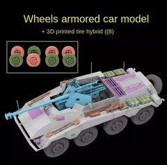 RYEFIELD 5118+2078 1/35 Spahwagen Full Interior And Weighted Wheels Type AB