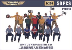 Triumph P20013 1/200 WW II US Navy Flight Deck Crews Set 50 PCS