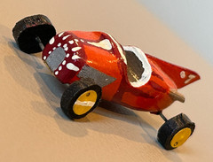 Vintage Custom Built Wood Midget Racer Model Indy 500 Marx Slush Race Stock Car