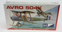 Vintage MPC Avro 504K Model Kit With Stand *Sealed* 1:72 Scale