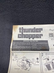 MPC Thunder Chopper 1-1423 1970 Original Instructions Manual Motorcycle Bike