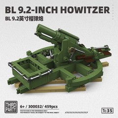 1:35 WWI British BL 9.2 Inch Howitzer Model Kit Military Artillery Toy Gift Boy