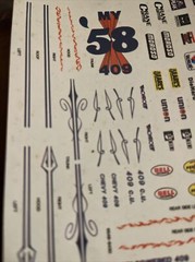 AMT ‘58 IMPALA DECAL SHEET ONLY-See Photos