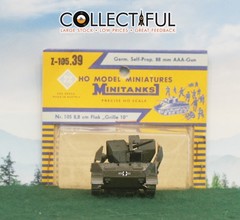 ROCO – HO MODEL MINITANKS – #Z-105 – GERMAN SELF PROP. 88mm A AA GUN 🔥AUSTRIA