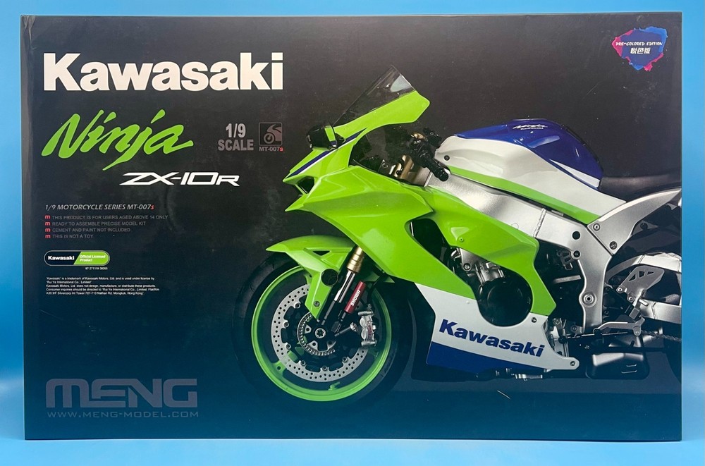 MENG 1/9 MT-007s Kawasaki Ninja ZX-10R Brand New Complete