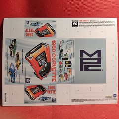 Collectible Mini Box 1960 Chevy Corvette 1:25 Scale Model Car Part MPC