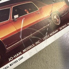 Vintage Jo-Han 1/25 El Dorado by Cadillac 1970 hardtop customizing kit ( Read )