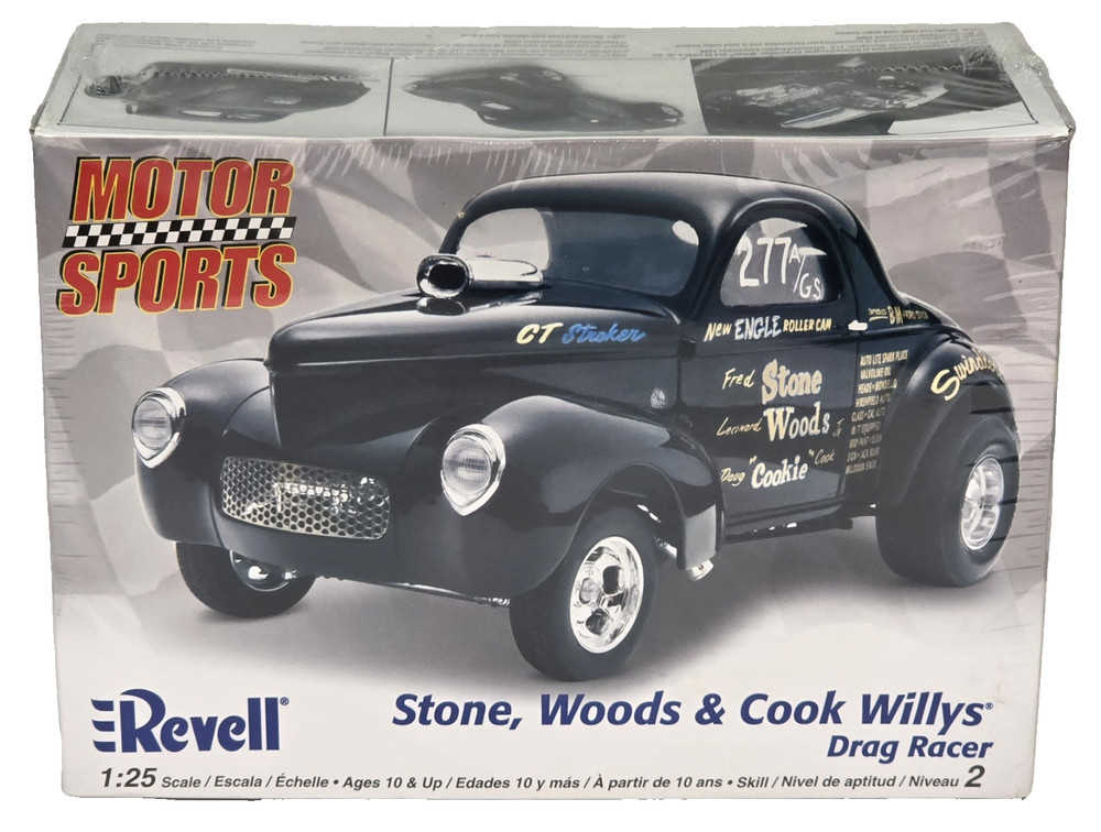 Revell Motor Sports Stone Wood & Cook Willys Drag Racer 1:25 Scale Model 85-2032