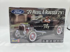 REVELL ’29 FORD MODEL A ROADSTER 1/25 SCALE 2 ‘N 1 KIT NIB