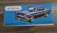 2015 AMT 1958 Chevy Impala Car #931/12 1:24 Scale Unused Open Box