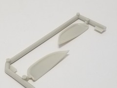 1958 Edsel Pacer FENDER SKIRTS from AMT 1:25 Model Kit 58