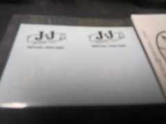 J &J Muffler 32′ Bantam A/A 1/25 Decal from Fremont Racing Specialties