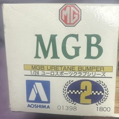 AOSHIMA EURO SPORTS CLUB 1978 MG MGB URETANE BUMPER MODEL 01398