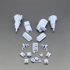 Ford 289/302 Windsor Cross Ram model engine resin 3D printed 1:24-1:8 scale