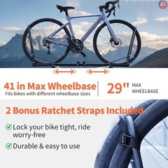 Terriplaze Roof Bike Rack Mount for Car & SUV, Foldable Upright Bicycle