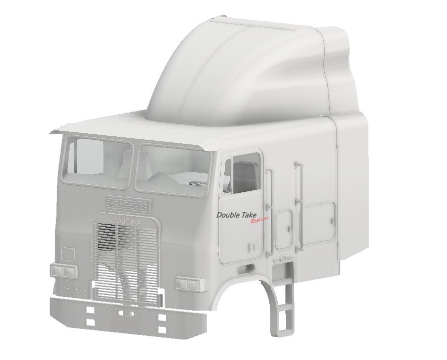 1/24th resin 3d 84-88 Freightliner 104”cab by KJ