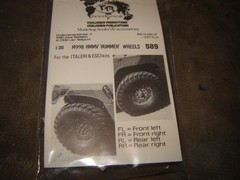 Verlinden Productions Resin Accessories for 1/35 scale Kits Hummer Wheels Tank
