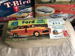 AMT 3 Way 1949 Ford Coupe George Barris Car Craft Model Kit 149 BOX Only 1:25