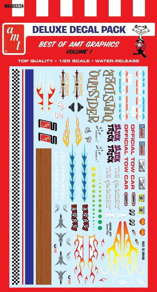 1:25 AMT *BEST OF AMT GRAPHICS* Volume 1 Deluxe Decal Pack *BRAND NEW*