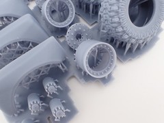 1/25 2021 Bronco Body Kit With wheels 3d Printed