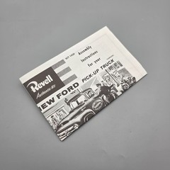 Revell 1/48 1956 Ford Pick Up Truck Instruction Booklet Only