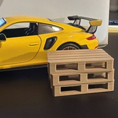 1/24 Scale “Wood” Shipping Pallets – For model truck/car Set Of 3