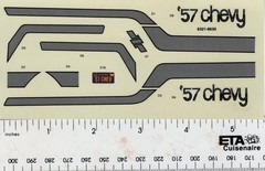 AMT 6321-8630 1/24 Scale Model Decal 1957 CHEVY NOS