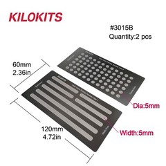 KILOKITS 2PCS Static Grass Planting Template Tool Railway Scenery 1/35 1/72 1/87