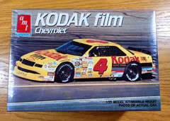 Ernie Irvan Model Car AMT Ertl 1/25 Plastic NASCAR Kodak Film 6727 Vintage 1990