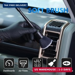 3 Pcs Car Detailing Brush Set – Car Interior Detailing Brush[Not Easy to Shed Br