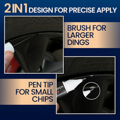 Gloss Black Rim Touch Up Paint, Rim Paint Pen, Car Wheel Scratch Repai