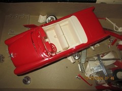 VINTAGE 1963 Monogram 1955 Chevrolet Belair Starbird Kit#PC83~PARTIAL BUILT