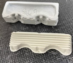 1/8 CAST RESIN MONOGRAM REVELL 348-409 ENGINE CHEVROLET HEAD TRANSKIT SEE DESC