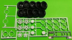 Dayton Rim Tires Diamond Reo 1/25 AMT Truck Tractor Wheels Big Rig Semi