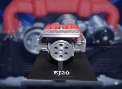 SUBARU EJ20 Engine Model 3D Printed Vroom Vroom Model