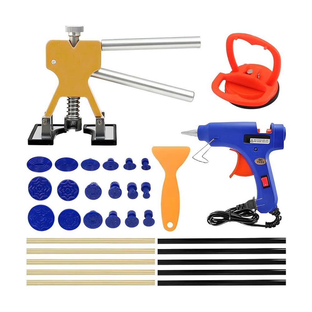 Car Dent Puller Kit 32PCS Paintless Dent Remover Tools Set Dent Repair Kit