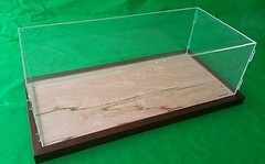 22″L x 9 3/4″W x7″H Pocher 1/8 Acrylic Display Case Showcase Wood Base 1:8 Model